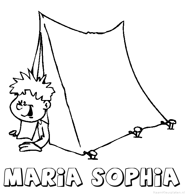 Maria sophia kamperen kleurplaat